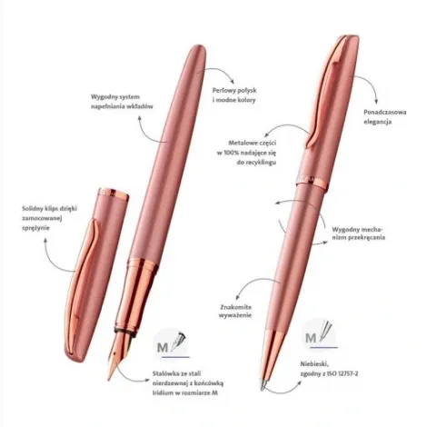 Zestaw Pelikan Jazz Noble Elegance Długopis + Pióro wieczne, Rose - 4